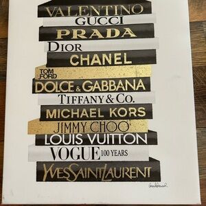 Designer Brand Canvas Art 12 by 14 size